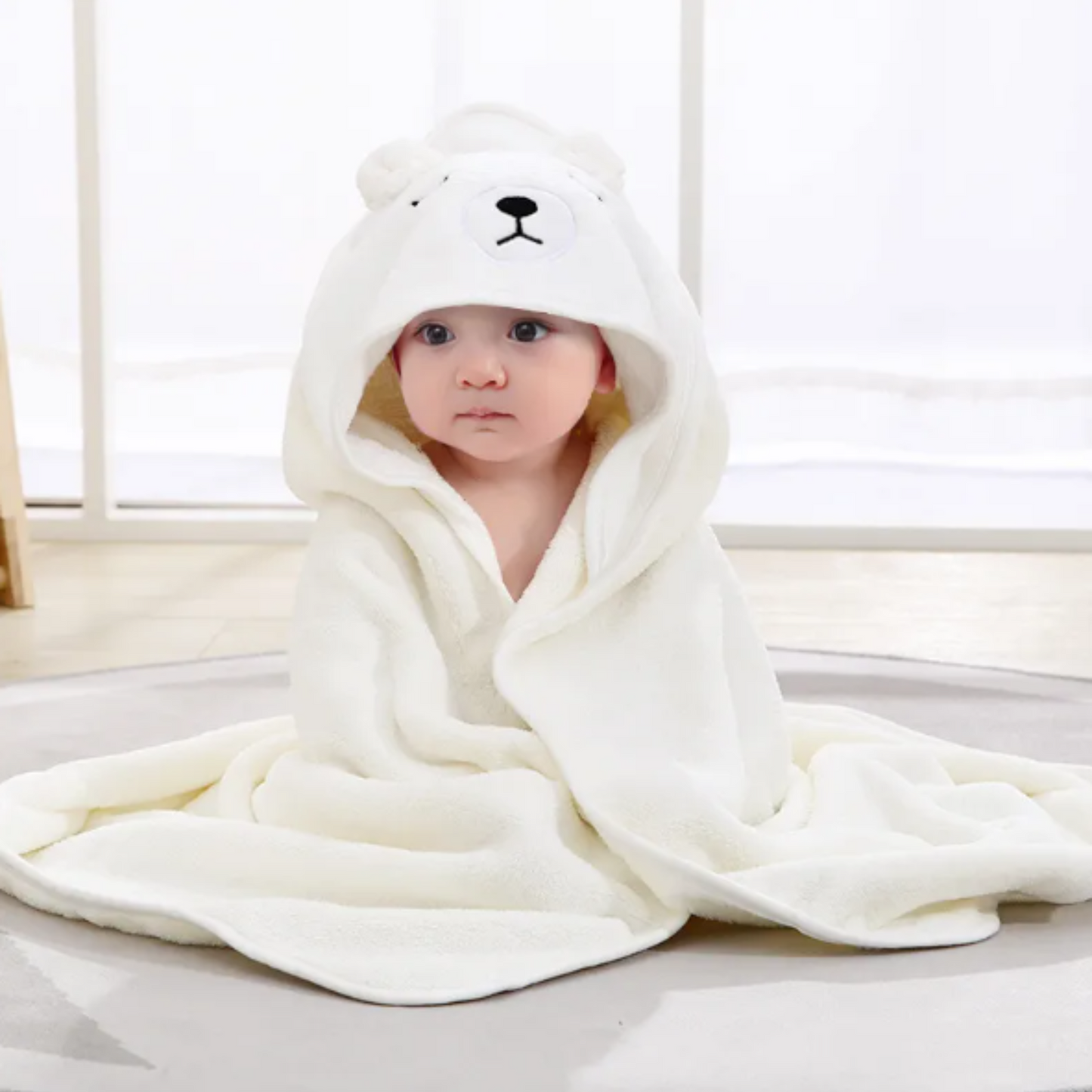 KnuddelNest - Kapuzenhandtuch für Babys & Kleinkinder