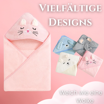 KnuddelNest - Kapuzenhandtuch für Babys & Kleinkinder