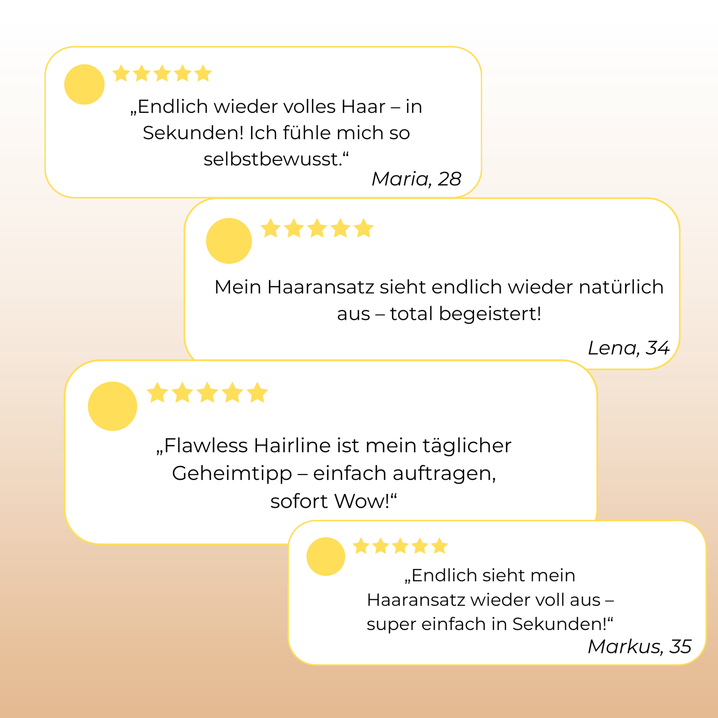 "Flawless Hairline – Makellos in Sekunden"
