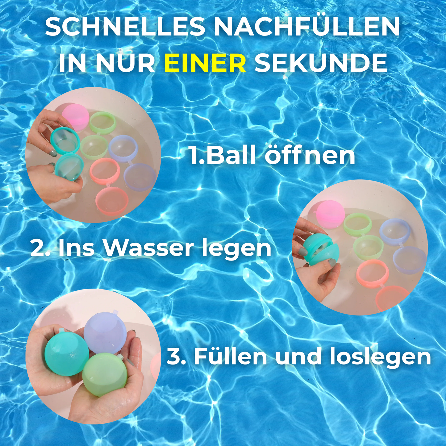 SplashLoops - Wiederverwendbare Wasserballons